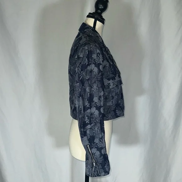 Veda • Cayman Floral Linen Bomber Blazer Size Small - Picture 9 of 12